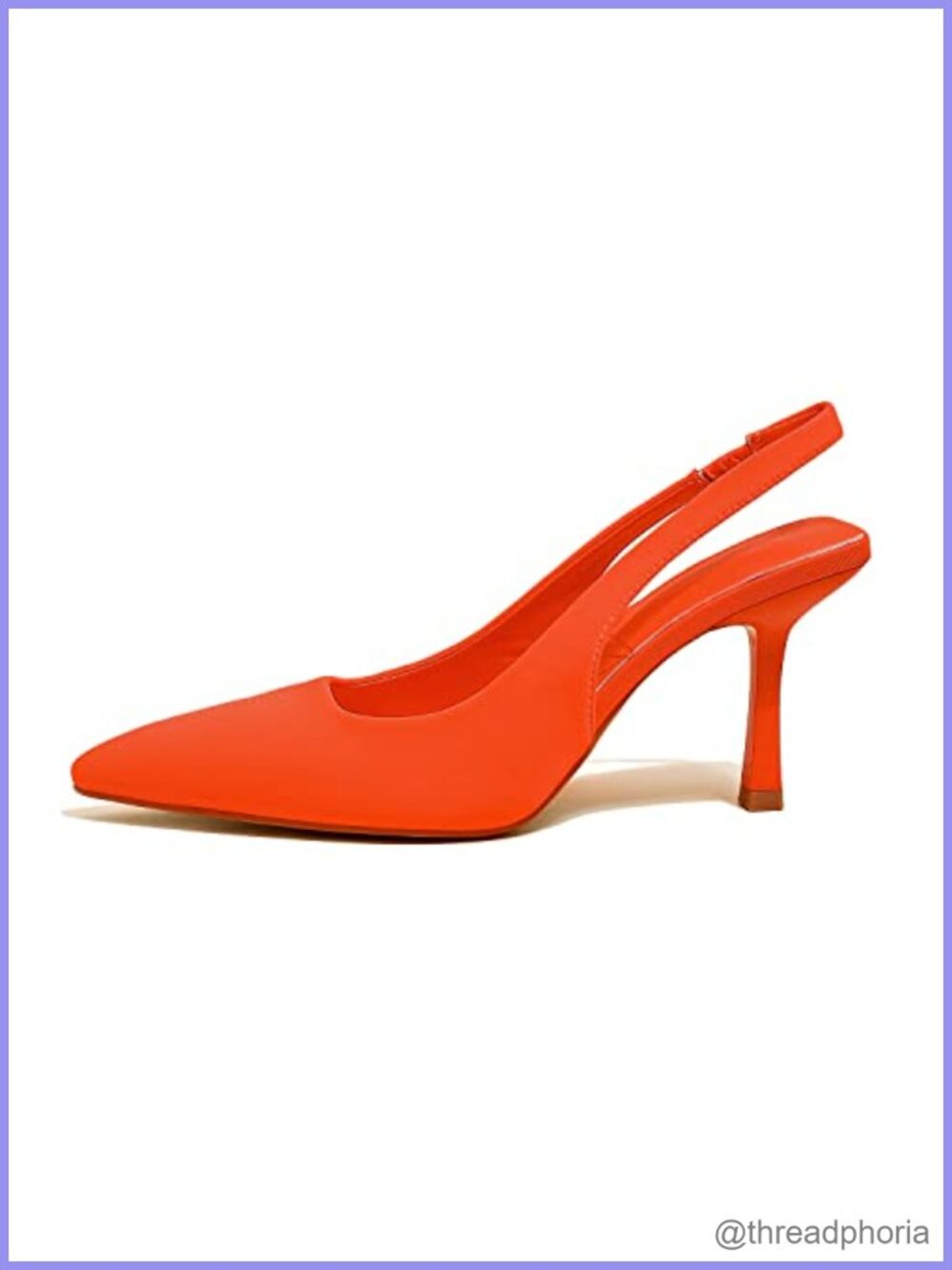 Slingback Kitten Heel Pointed Toe Pumps with Back Strap
